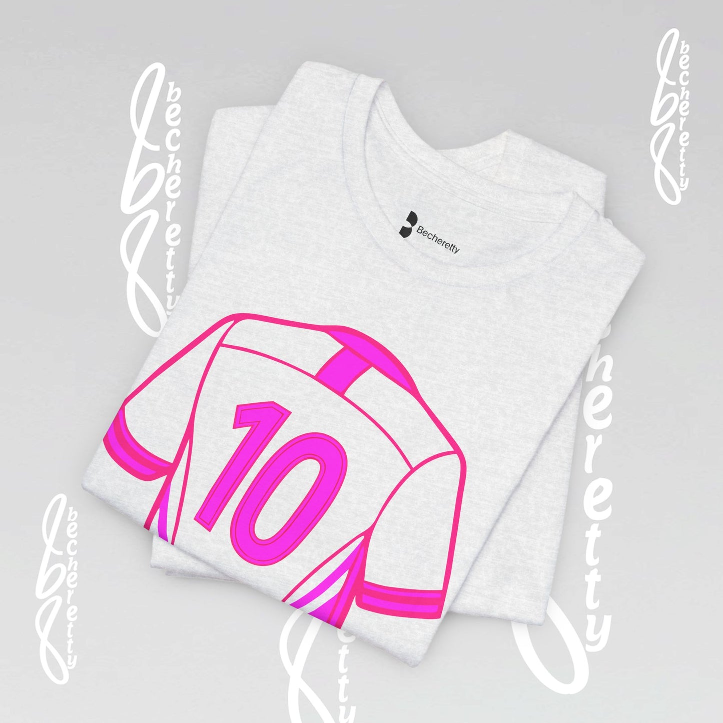 Number 10 Tee - Art Minimalist Graphic Becheretty - Game day - Casual wear - Perfect gift for sports fans.