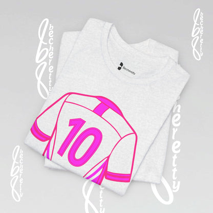 Number 10 Tee - Art Minimalist Graphic Becheretty - Game day - Casual wear - Perfect gift for sports fans.