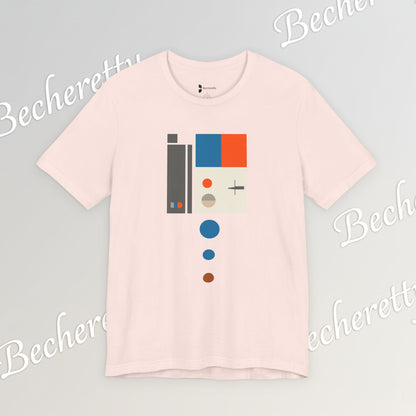 Artistic Graphic T-Shirt Becheretty - Perfect Gift for Art Lovers - Bauhaus-inspired geometric artwork