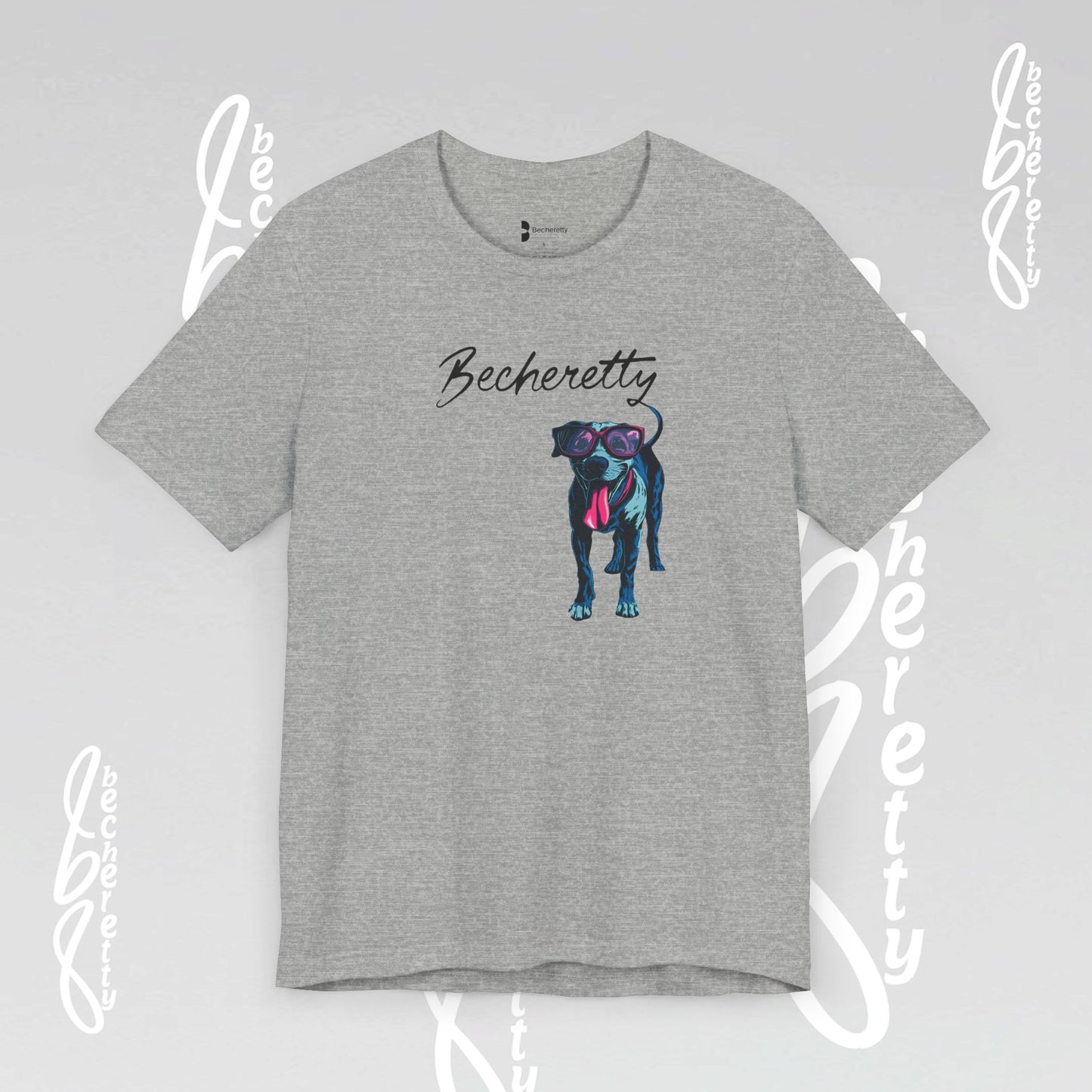 Dog Lovers T-Shirt Unisex - Art Graphic Becheretty - Unique Pet Apparel - Casual Wear