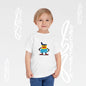 Toddler Tee – Cute Cartoon Abstract - Becheretty Minimalist Art Graphic - Colorful Playful Character T-Shirt