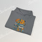 Minimalist Art Hoodie | The "Abstract Puppy" by Becheretty - A unique, stylized dog motif inspired by folk art and modern