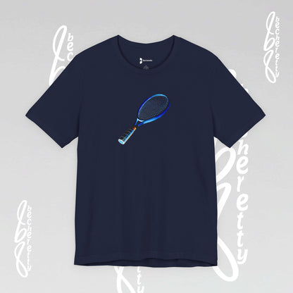 Vintage Tennis Racket - Art Graphic T'Shirt Becheretty - Tennis Enthusiasts - Casual Wear