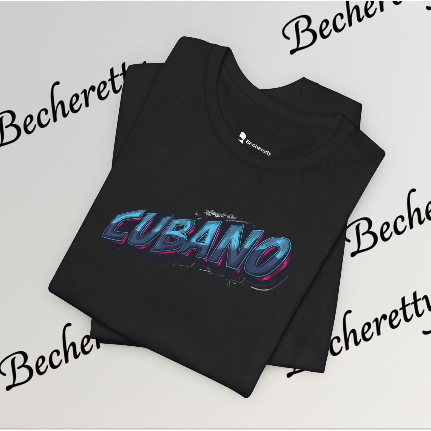 Graphic Tee "Cubano" Minimalist Art Graphic Becheretty - T-shirt that expresses confidence - Casual Wear