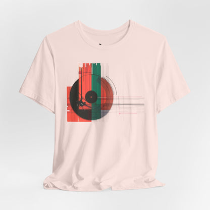 Minimalist Cubist Vinyl Tee - Art Graphic Becheretty - Spin your style in a new direction.