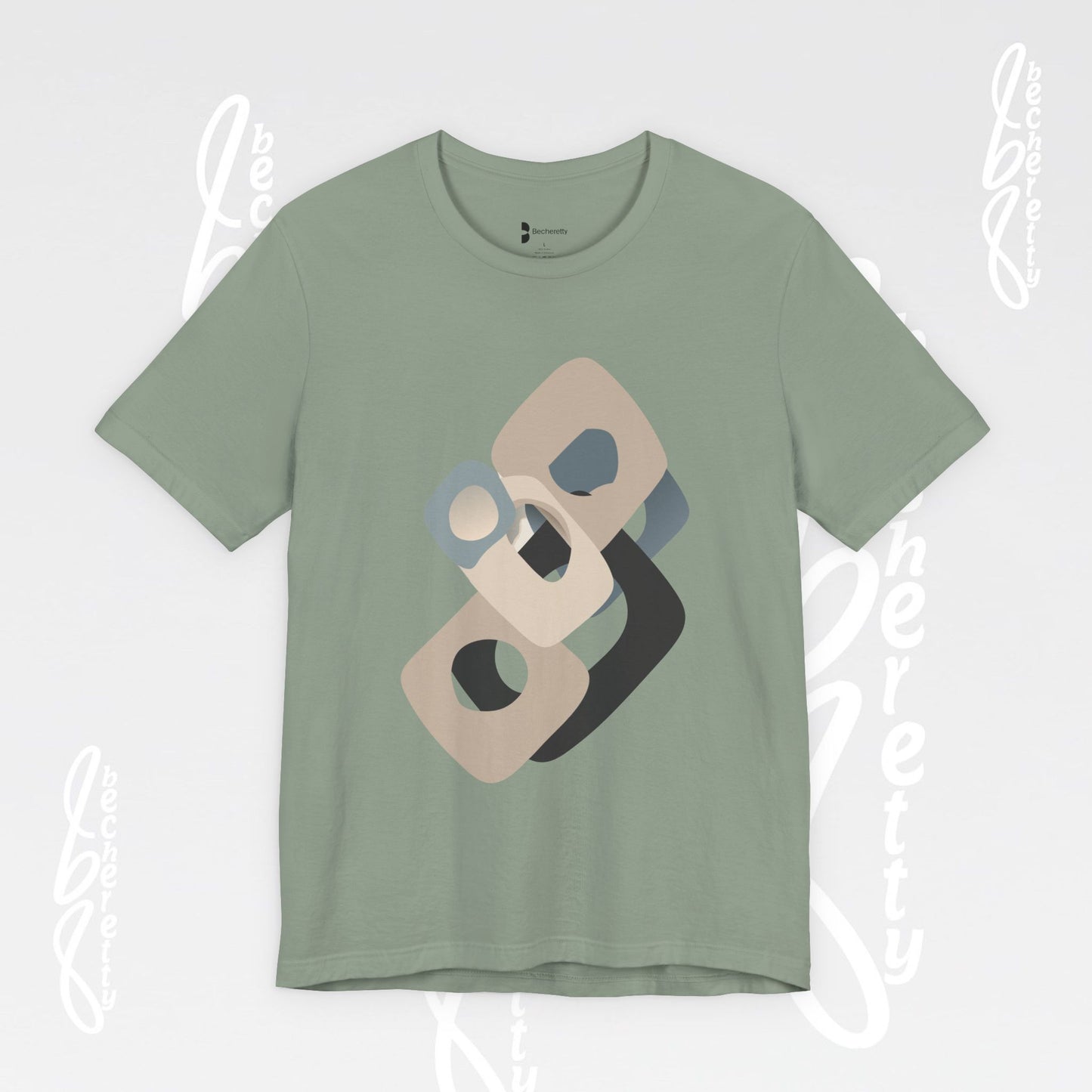 Flow Graphic Tee - Becheretty Minimalist Design - Perfect for art enthusiasts - Stylish Casual Wear