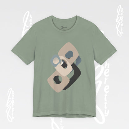 Flow Graphic Tee - Becheretty Minimalist Design - Perfect for art enthusiasts - Stylish Casual Wear