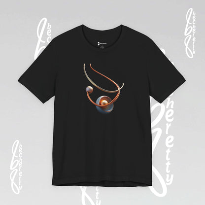 Artistic Graphic T-Shirt Becheretty - Stylish Necklace Design - Casual Wear, Gift for Art Lovers, Summer Fashion, Everyday Comfort
