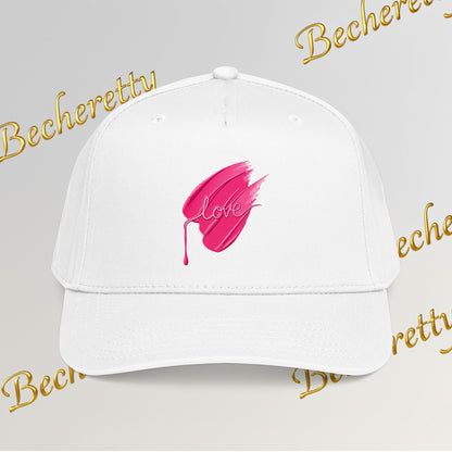 Pink Brushstroke Baseball Cap - Art Graphic Becheretty - Artistic Energy for Art Lovers