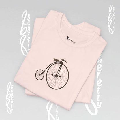 Retro Bicycle Graphic Tee Becheretty - Unisex Cotton T-Shirt, Perfect for Cycling Enthusiasts, Casual wear