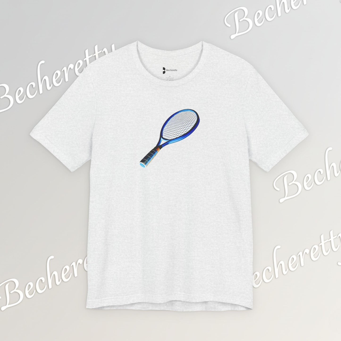 Vintage Tennis Racket  T'Shirt - Art Graphic Becheretty - Tennis Enthusiasts - Casual Wear