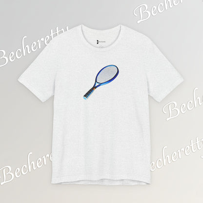 Vintage Tennis Racket  T'Shirt - Art Graphic Becheretty - Tennis Enthusiasts - Casual Wear
