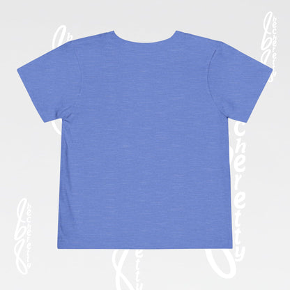 Toddler Tee – Cute Cartoon Abstract - Becheretty Minimalist Art Graphic - Colorful Playful Character T-Shirt