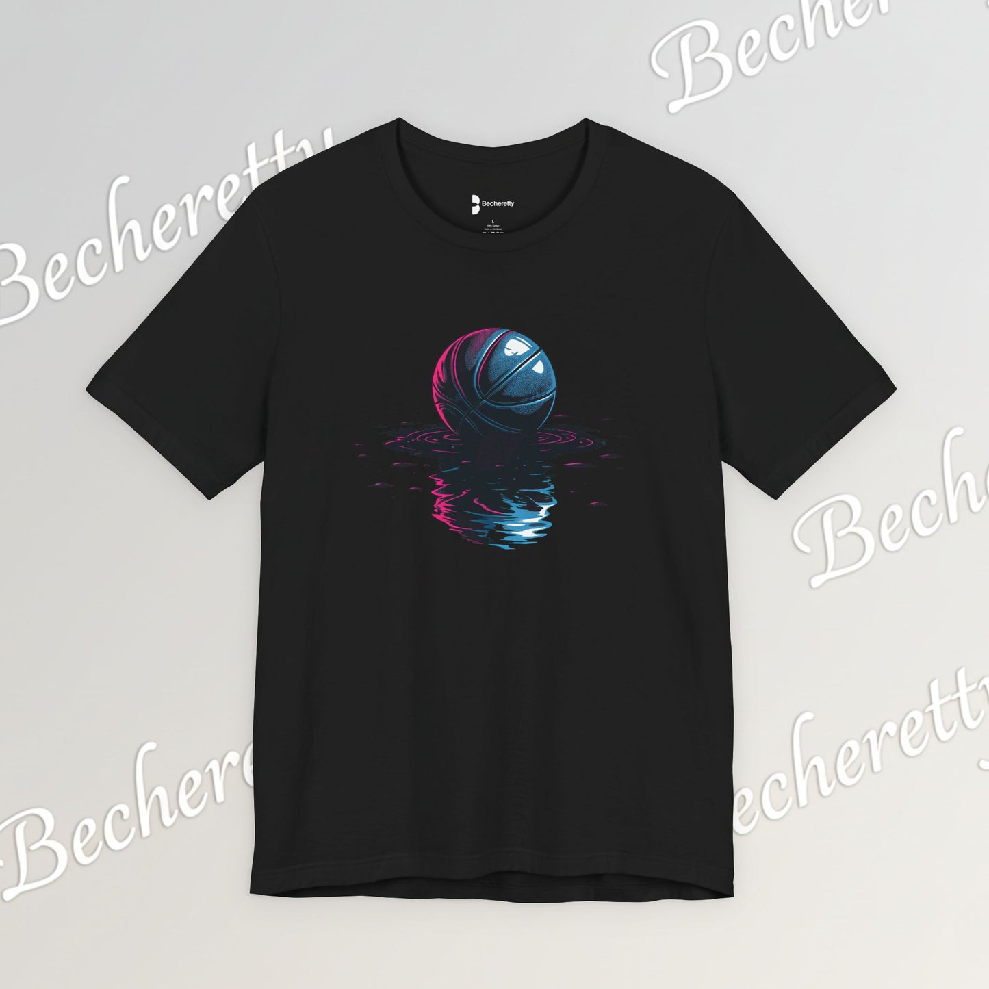 Abstract Basketball T-Shirt - Art Graphic Becheretty - Perfect gift for Basketball Lovers - Casual Wear