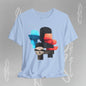 Abstract Face Graphic Tee - Colorful Design Becheretty - Silent Dialogue - Casual Wear