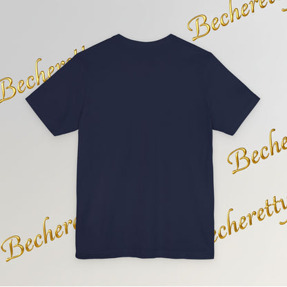 Abstract Wave Short Sleeve Tee - Art Minimalist Becheretty - Perfect for Art Lovers -Casual Wear