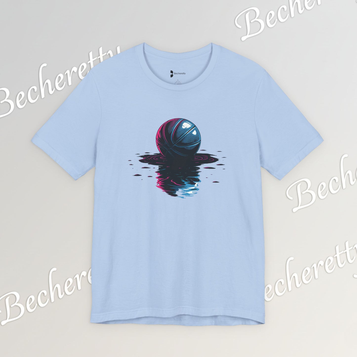 Abstract Basketball T-Shirt - Art Graphic Becheretty - Perfect gift for Basketball Lovers - Casual Wear
