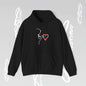 Art Minimalist Hoodie 'Painting Love' Becheretty Graphic - Quietly expressive brushstroke.