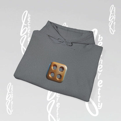 Graphic Unisex Hoodie Becheretty - Original Artistic Dice Design - Art Minimalist