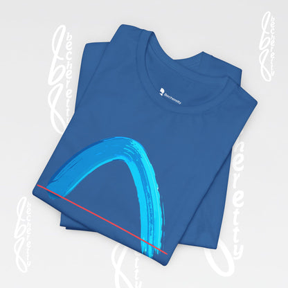 Vibrant Wave Graphic Tee - Unisex Short Sleeve T-Shirt - Art Minimalist Becheretty