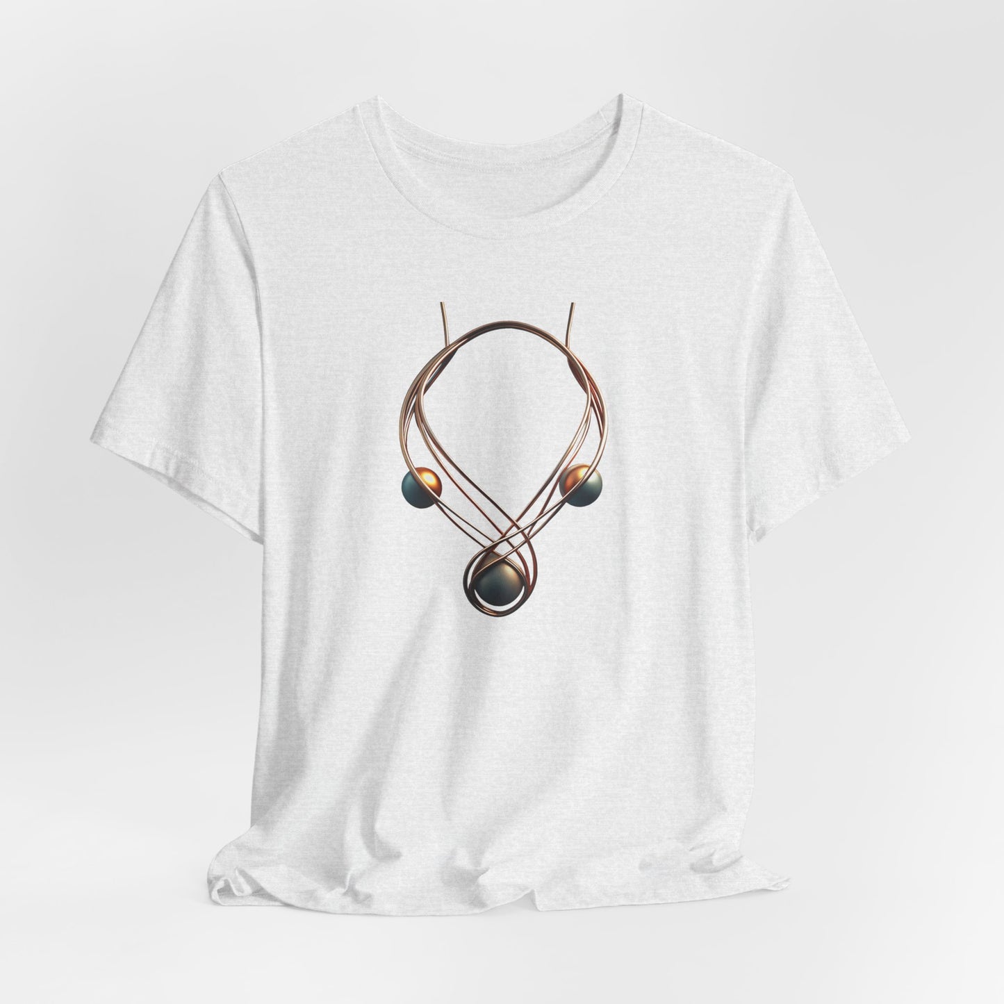 Art Graphic  Necklace "Mystic Orb" Minimalist Tee Becheretty - Wearable Art work - Unique design