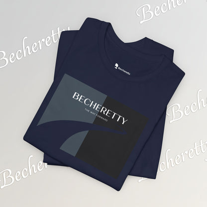 The Way Forward | Minimalist Cubist Graphic Tee Becheretty - Casual Wear, Gift Idea, Streetwear, Everyday Comfort