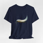 Abstract Wave Tee — Minimal Coastal Brushstroke T-Shirt Becheretty - Ideal Gift - Original Design