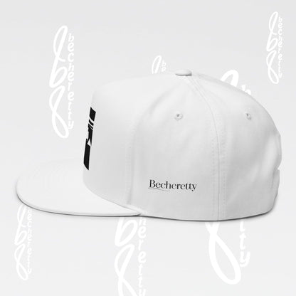 Baseball Cap - Art Graphic Becheretty - Stylish Embroidered Flat Bill Cap for Trendsetters