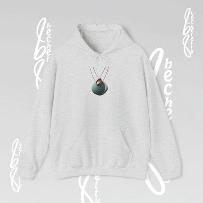 Futuristic Necklace - Graphic Hoodie Becheretty - Unisex, Original Gift for Friends