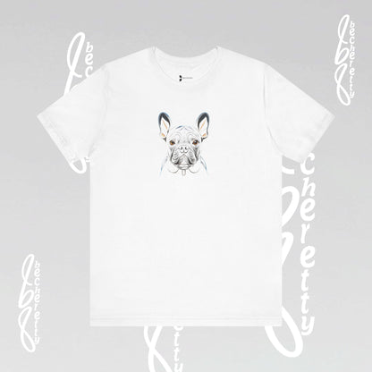 Dog Lovers Tee "Frenchie" Art Graphic Becheretty - Special gift for French Bulldog owners - Casual Wear