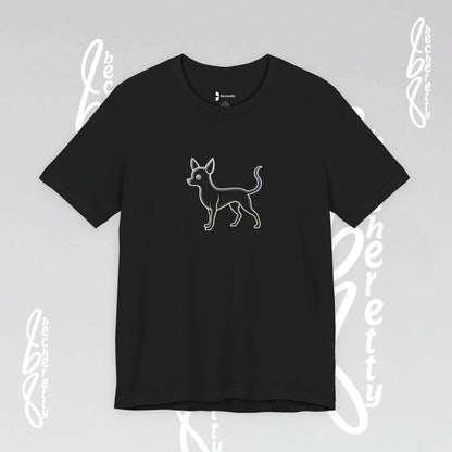 Pet Lovers "Chihuahua" T-Shirt Unisex -  Art Graphic Minimalist Becheretty - Wearable Art Apparel - Casual Wear