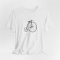 Penny-Farthing Vintage Bicycle Tee - Graphic Minimalist Tee Becheretty - Perfect T-Shirt for Cycling Enthusiasts, Casual wear