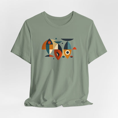 Abstract Harmony Tee Becheretty - Casual Wear, Gift for Friends, Everyday Comfort, Unique Artwork