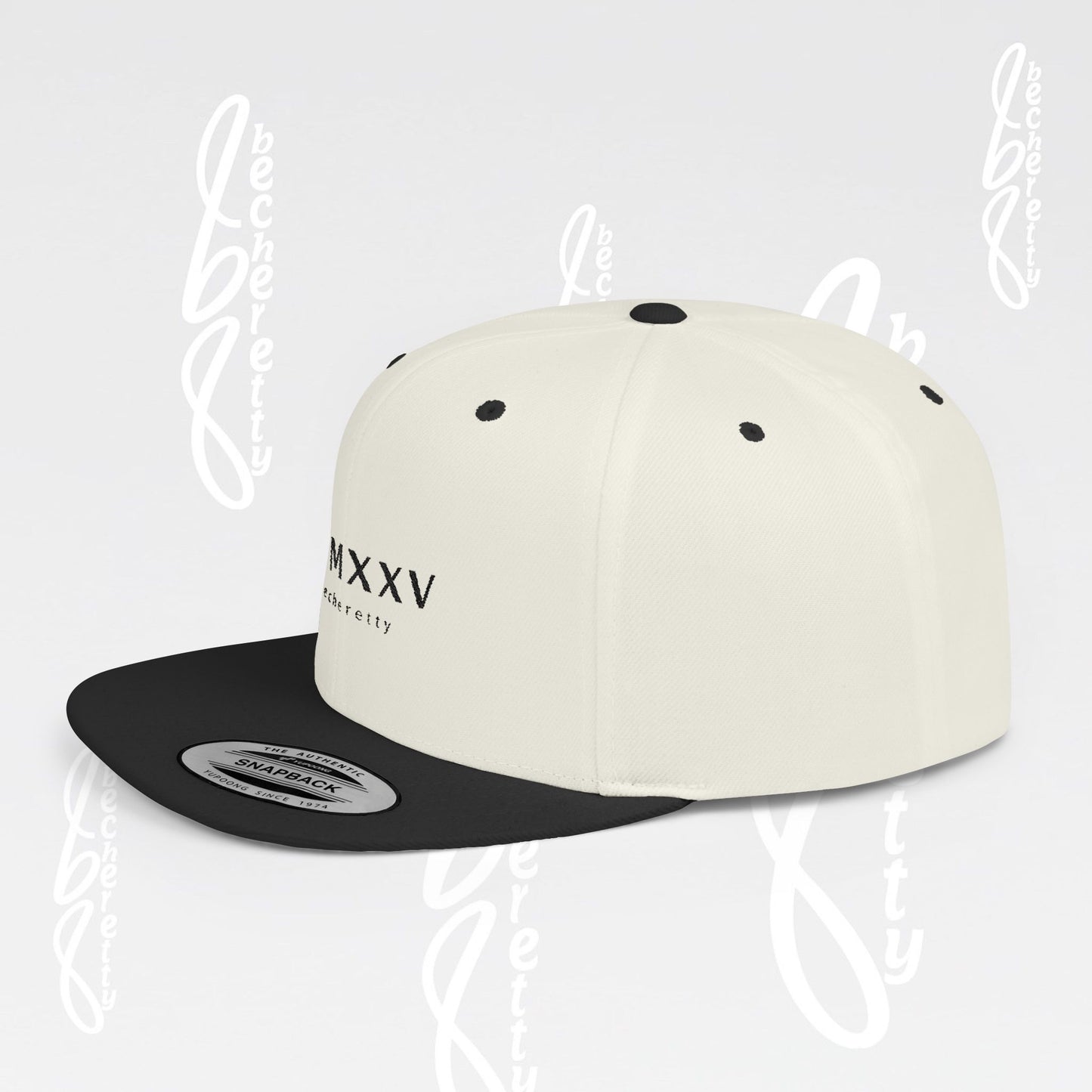 Snapback Cap Baseball - Becheretty MMXXV Graphic Art Minimalist