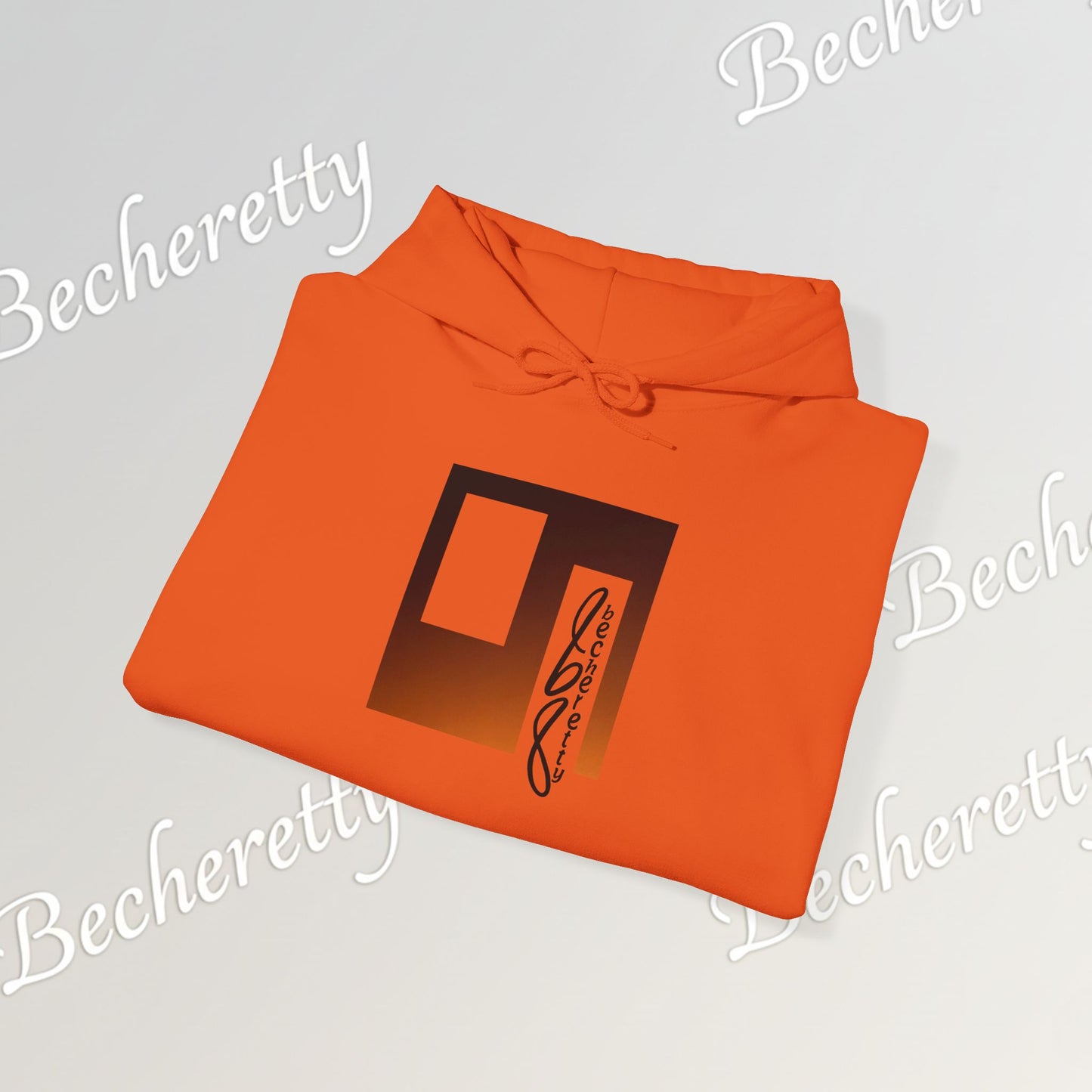 "The Horizon" Abstract Script Hoodie - Art Minimalist Becheretty - Everyday wear - Artistic & Cozy