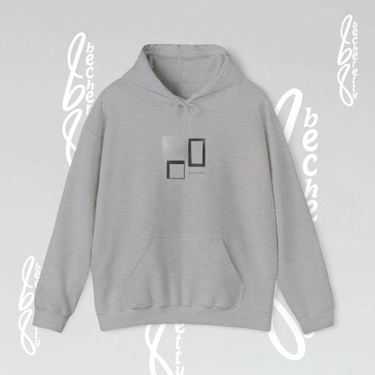 Hooded Minimalist Design Becheretty - Unisex, Pixel Void Line