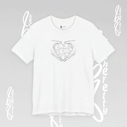 Autism Awareness T-Shirt  "My Heart is Yours" - Becheretty Minimalist design - Unisex, casual wear.