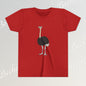 Youth Tee "The Ostrich" Graphic Art Becheretty - Cool Summer Top, Gift for Children