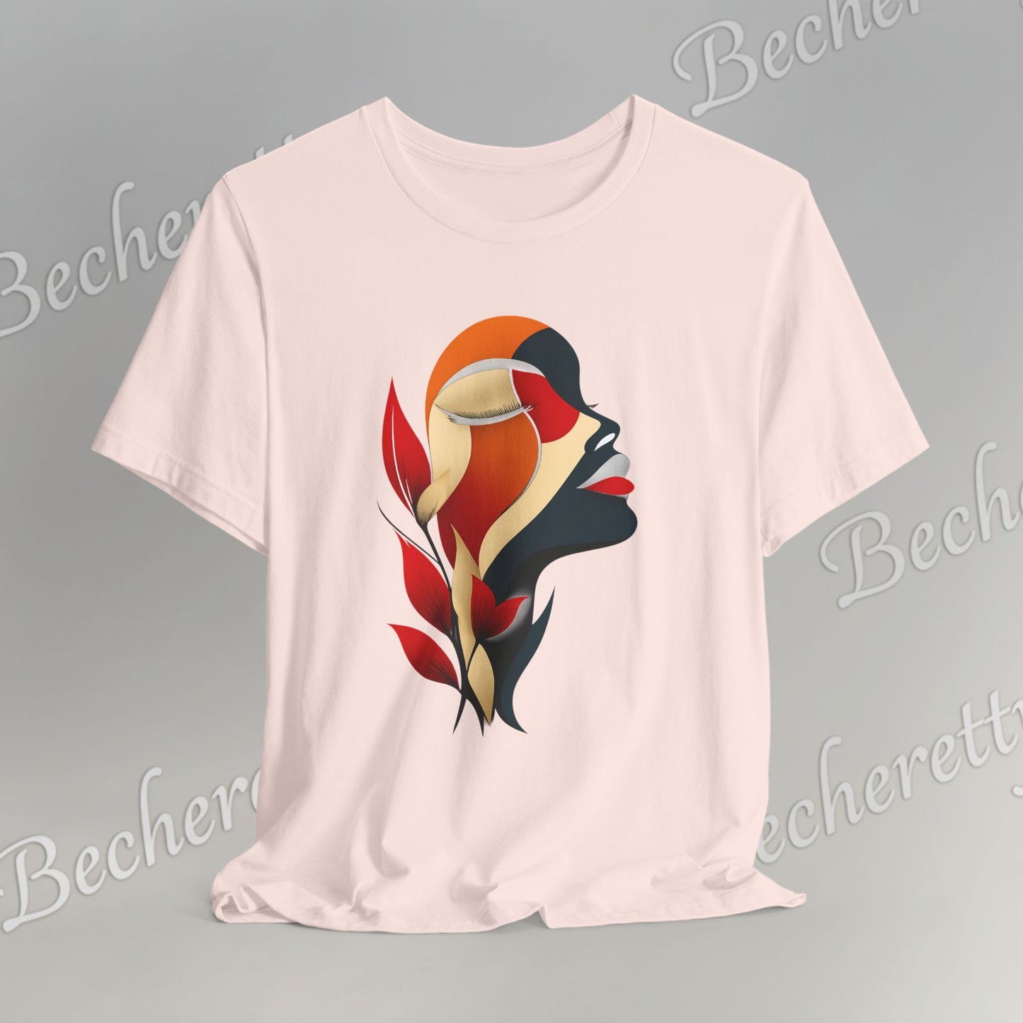 The "Abstract Muse" Graphic Tee Becheretty - Elevate your everyday rotation with a wearable work of art.