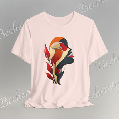 The "Abstract Muse" Graphic Tee Becheretty - Elevate your everyday rotation with a wearable work of art.