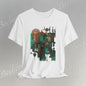 Abstract Tribal Mask Art T-Shirt — Geometric Afrocentric Graphic Becheretty