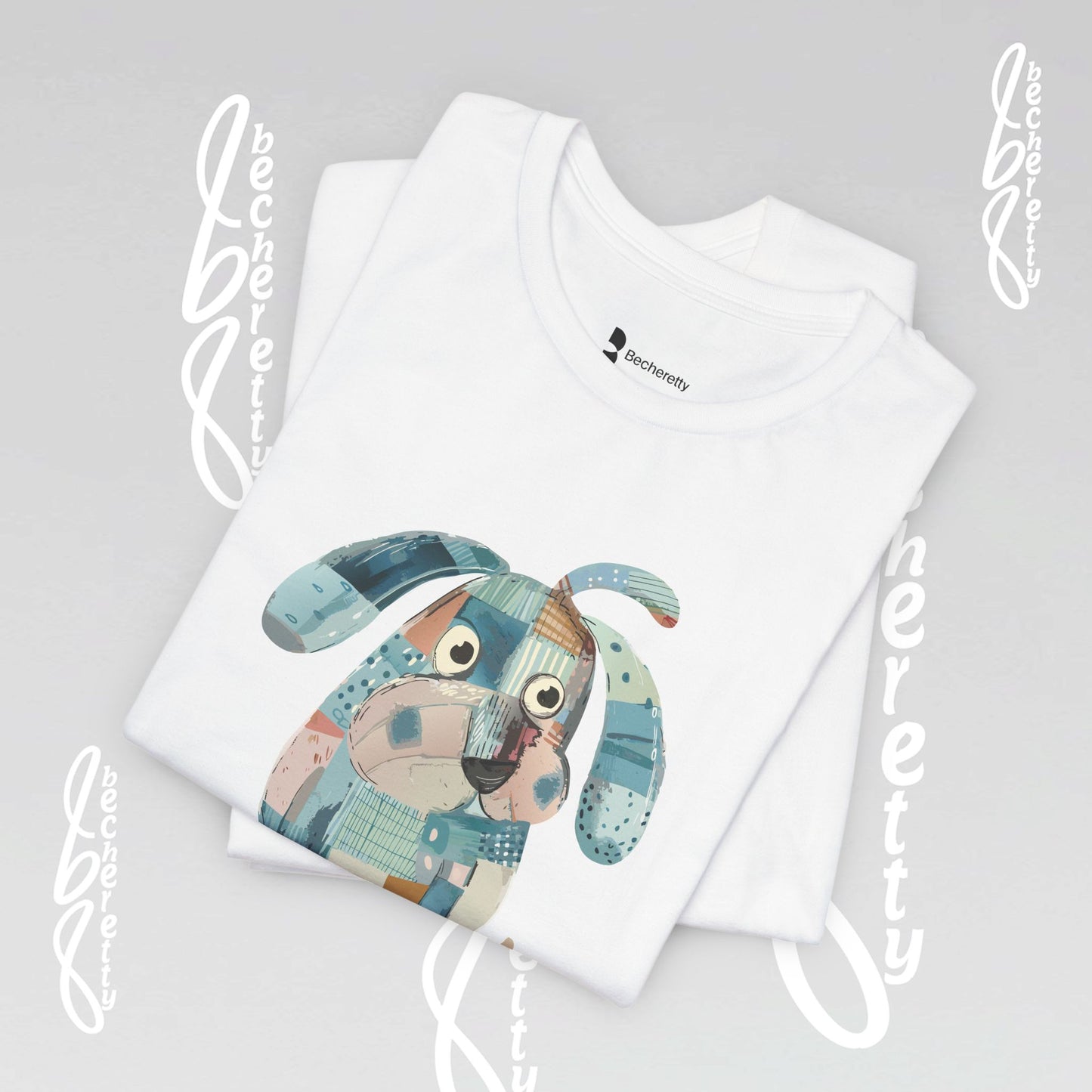 Dog Lovers Tee "Frenchie" Art Graphic Becheretty - Special gift for French Bulldog owners - Casual Wear