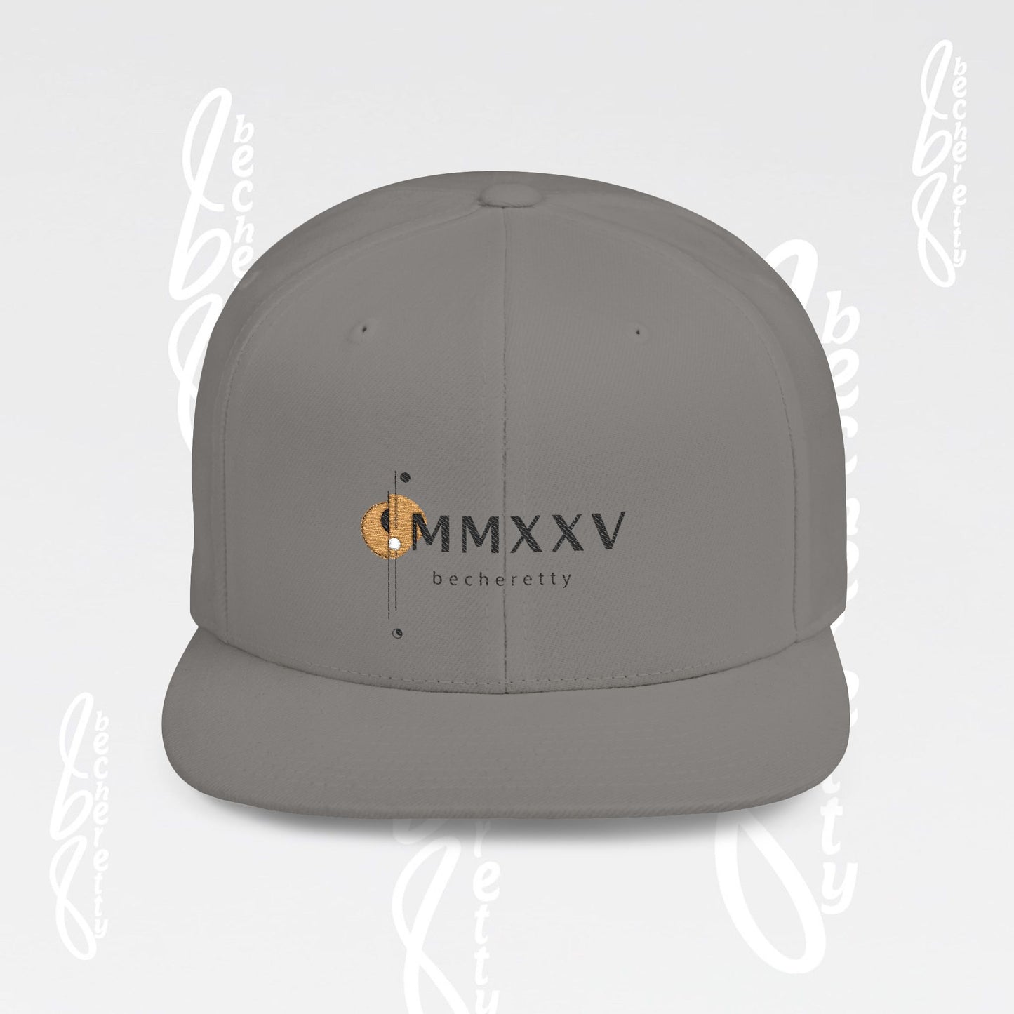 Snapback Cap Baseball - Becheretty MMXXV Graphic Art Minimalist