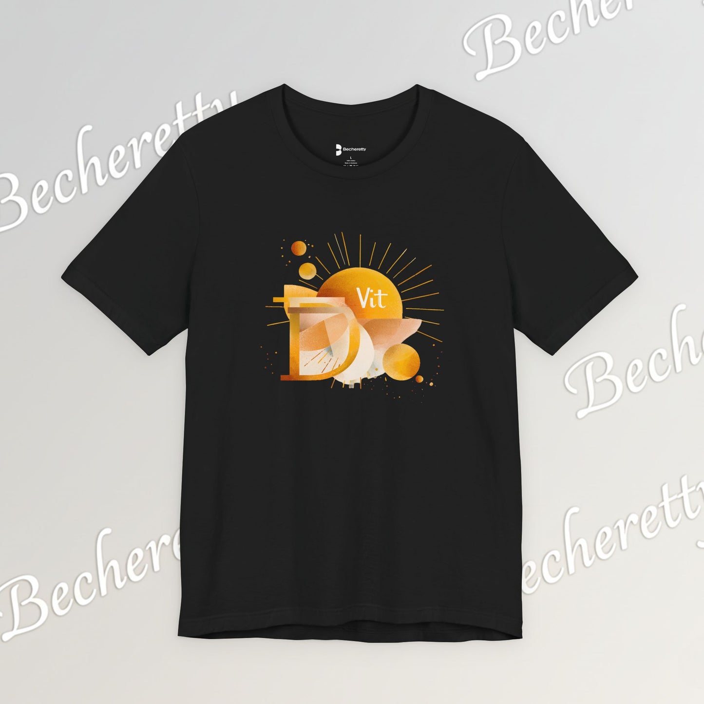 Golden Source Tee "Vit.D" A statement piece from Becheretty that symbolizes vitality, optimism, and inner shine.
