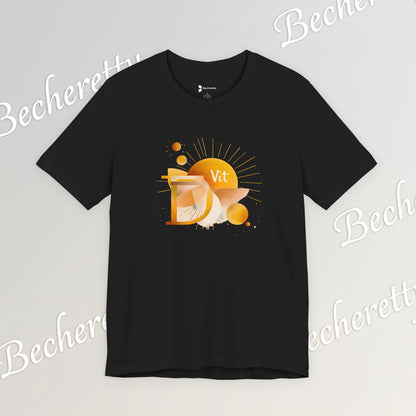 Golden Source Tee "Vit.D" A statement piece from Becheretty that symbolizes vitality, optimism, and inner shine.