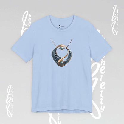 Necklace Artistic design - Statement T-Shirt Becheretty - Casual wear - Unique Graphic Top, Everyday Style