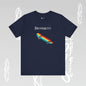 Rainbow Skateboard Tee - Becheretty design, perfect gift for skater lovers.
