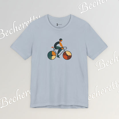 Modern Minimalist Bike Graphic Tee - Becheretty - Artistic Everyday wear, Unique gift