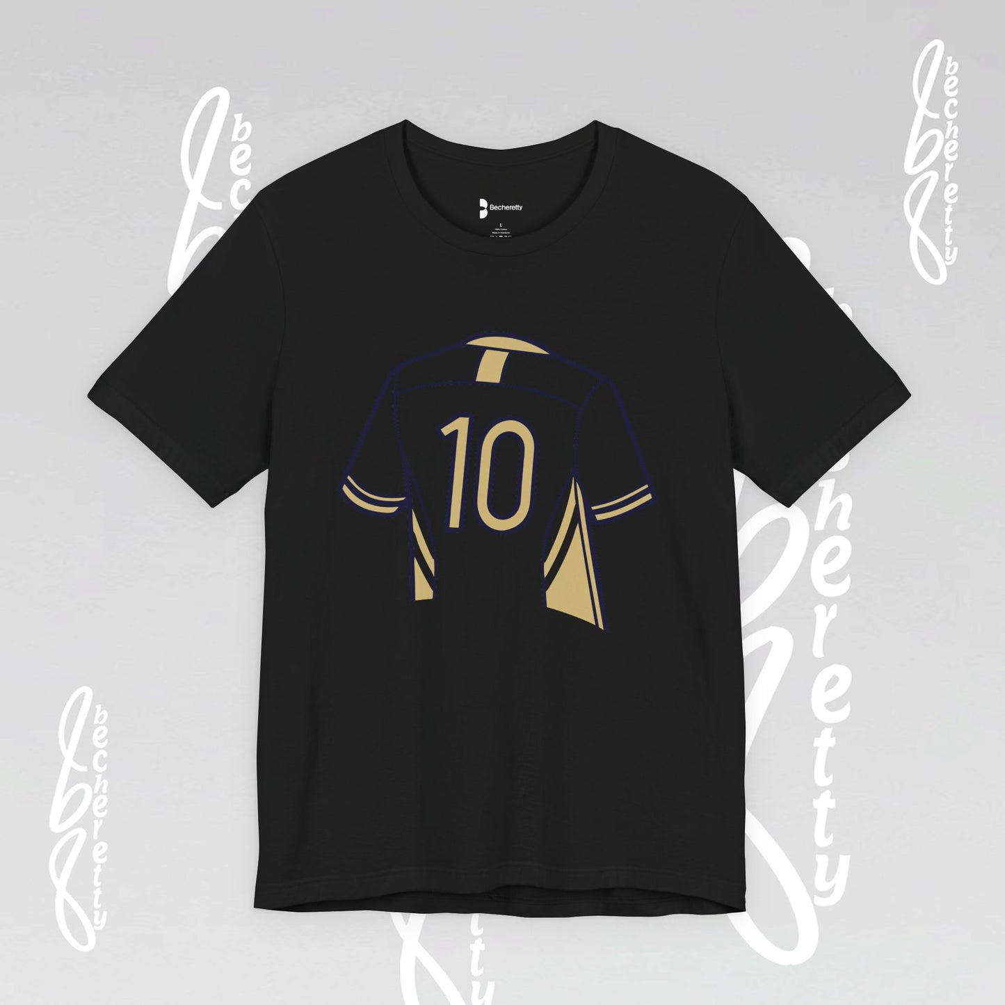 Soccer T-Shirt Number 10 Unisex - Graphic Becheretty - Game Day - Casual wear - Gift for Soccer Lovers