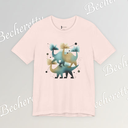 Abstract Balance "Dino"  Modern Graphic T-Shirt - Art Graphic Becheretty - Original abstract Illustration